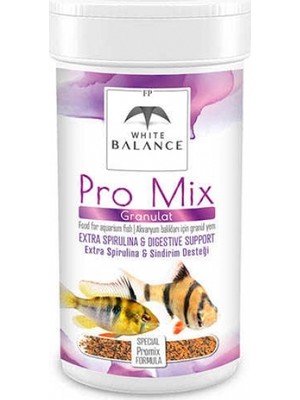 White Balance Pro Mix Granules Tropikal Balık Yemi 100ml
