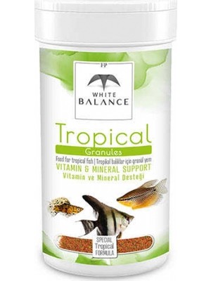 White Balance Tropical Granules Tropikal Balık Yemi 100ml  Kutu
