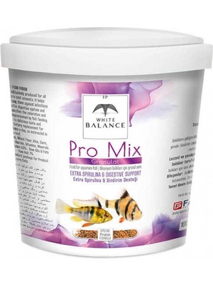 White Balance Pro Mix Granules Tropikal Balık Yemi  Kova 3kg