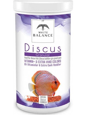 White Balance Discus Granules Balık Yemi 250ml  Ambalaj