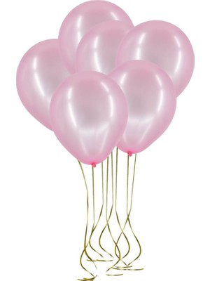 Cansüs 100lü Metalik Balon Pembe 12inç