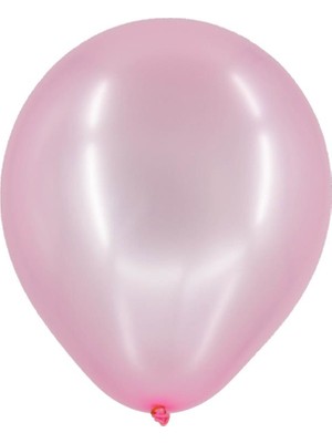 Cansüs 15li Metalik Balon Pembe 12inç