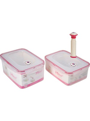 Moonstar Vakumlu Saklama Set 2'li (2,50 Lt + 3,25 Lt)