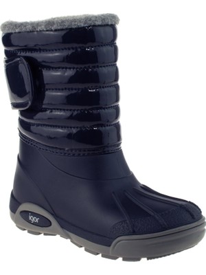 Igor Topo Ski Charol Marino Çocuk Kürklü Lacivert Yağmur Kar Çizmesi W10168-003