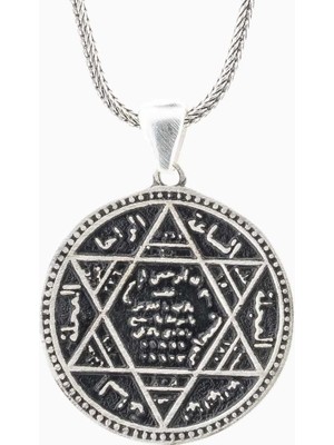 Takıhan  925 Ayar Gümüş Mührü Süleyman Kolye