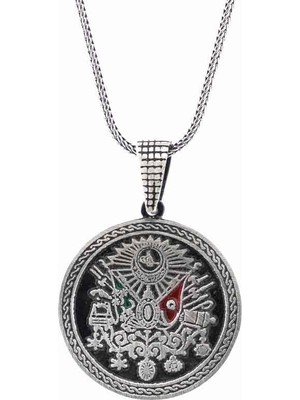 Takıhan  925 Ayar Gümüş Osmanlı Devlet Arması Kolye