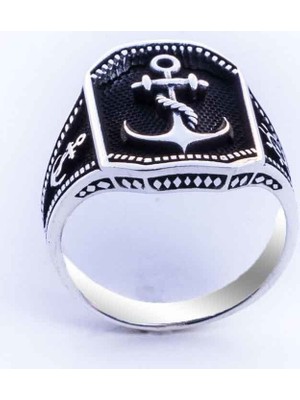 Takıhan  925 Ayar Gümüş Denizci Çapası Yüzük