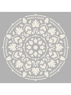 Artikel Mandala Stencil Ve Boyama Şablonu 30 x 30 Cm