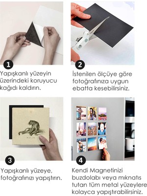 Di̇rektAl Yapışkanlı Foto Magnet Tabaka 20 x 25 cm 4'lü