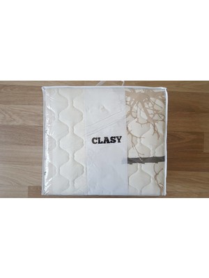 Clasy Tek Kişilik Kapitone Yatak Örtüsü Takımı Midas V2 Bej