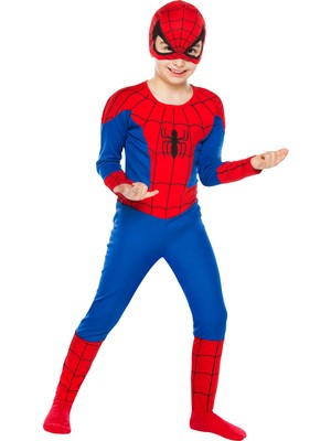 Mega Oyuncak Spiderman Örümcek Adam Kostümü Orjinal 7-9 Yaş