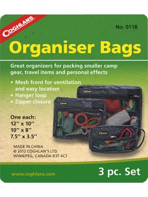 Coghlans Organizer Bags 3'lü