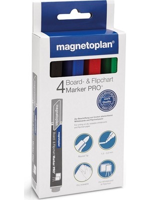 Magnetoplan Beyaz Tahta ve Flipchart Kalemi Karışık renkler - 4 Adet