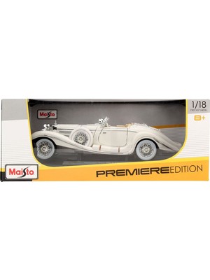 Maisto Mercedes Benz 500k Special Roadster Model Araba 1:18 Premiere Edition Beyaz