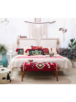 Lorence Home Vezir Kilim Bench Puf - Frigya