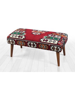 Lorence Home Vezir Kilim Bench Puf Hitit