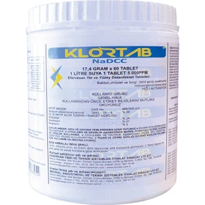 Klortab Nadcc 17,4 gr X 60 Tablet