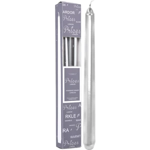 Şamdan Mum 25 cm Gümüş Rengi 2 Adet