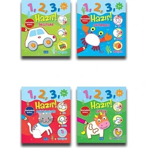 Çiz, Boya, Yapıştır Seti - 4 Kitap