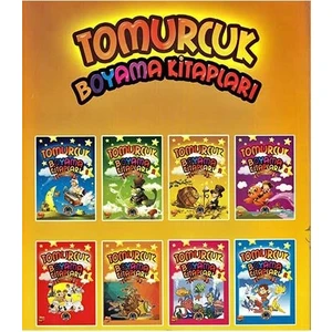 Tomurcuk Boyama Kitapları 8 Kitap 400 Sayfa