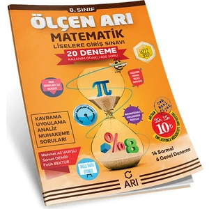Arı Yayıncılık 8.Sınıf LGS Matematik Ölçen 20 Deneme