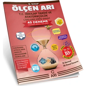 Arı Yayıncılık 8.Sınıf LGS T.C. İnkılap Tarihi ve Atatürkçülük Ölçen 40 Deneme