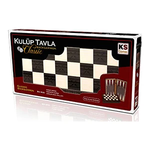 KS Games Master Classic Tavla Siyah&Beyaz