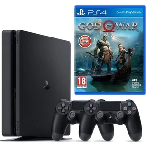 PS4 Slim 1 Tb + PS4 Fifa 19 + PS4 Gow + 2.Kol