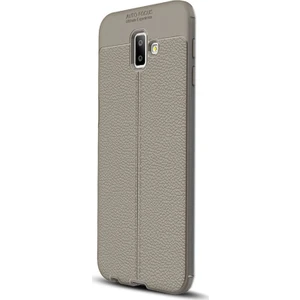 Samsung Galaxy J6 Plus Kılıf Niss Silikon Deri Görünümlü Silikon