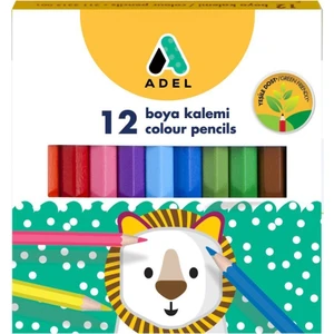 Boya Kalemi Yarım Boy 12 Renk Çocuklar İçin Eğlenceli ve Güvenli Kullanım