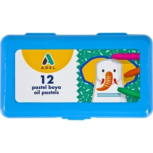 12 Adet Mavi Renk Pastel Boya Seti Eğlenceli Sanat Aktiviteleri İçin