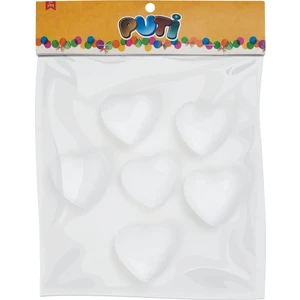 Köpük Kalp 6,5Cm 6Lı