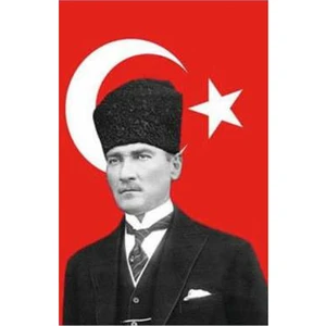 Saten Atatürk Bayrağı 70 x 105 Cm