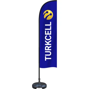Turkcell Yelken Bayrak Zeminli
