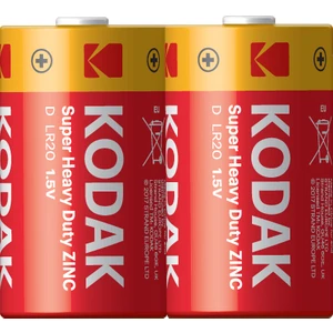 2 Adet Çinko Karbon Shrink Büyük Pil
