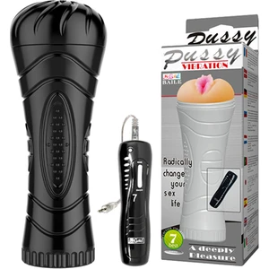 7 Titreşimli Kumandalı Realistik Suni Vajina Erkek Mastürbatör