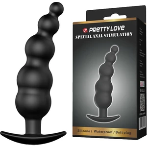 Pretty Love Prety 12 cm Zenci Anal Plug Anal Tıkaç Tıpa Stimülatör Anal Penis