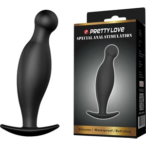 Pretty Love 12CM Siyah Anal Plug Anal Tıkaç Tıpa Stimülatör Anal Penis