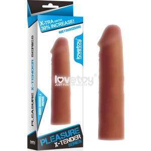 X-TENDER Realistik Uzatmalı Penis Kılıfı Melez Rengi