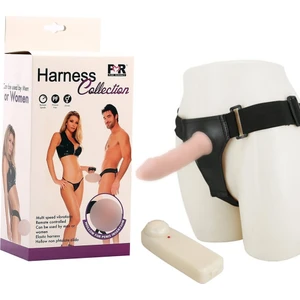 İçi Boş Belden Bağlamalı Titreşimli Protez Penis Vibratör Strapon