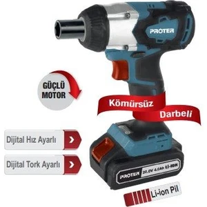 Pst 460 Ws Kömürsüz Darbeli Şarjlı Somun Sıkma 20 V 4.0 Ah