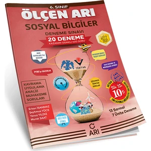 Arı Yayıncılık 6.Sınıf Sosyal Bilgiler Ölçen 20 Deneme