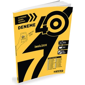 Hız Yayınları 7. Sınıf İngilizce 40'lı Deneme