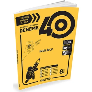 Hız Yayınları 8. Sınıf İngilizce 40'lı Deneme
