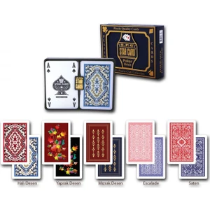 Platin Plastıc Cards Oyun Kağıdı 2'Li