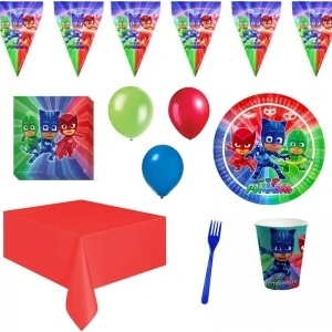 Pi̇jamaskeli̇ Sihirli Parti 16 Kişilik Parti Seti