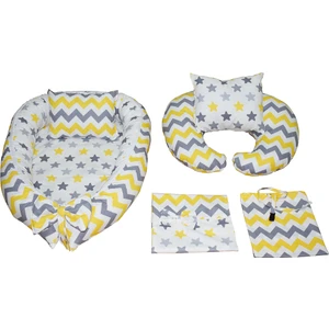 Pamuklu 6 Parça Baby Nest Emzirme Yastığı Önlük Örtüsü
