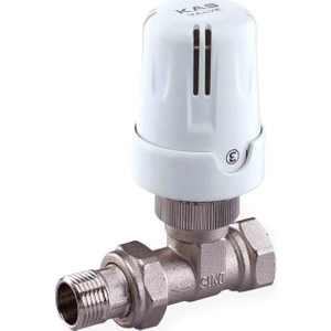 Kas 1/2" PVC Volan Düz Termostatik Radyatör Vana