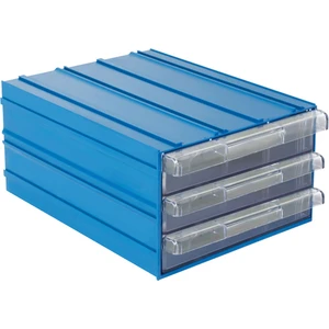 Sembol Plastik Set 513 Mavi Şeffaf Plastik Çekmeceli Kutu