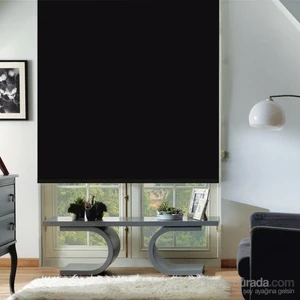 Siyah Polyester Stor Perde